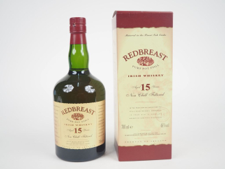 Vente aux enchères REDBREAST 15 YEARS  - 46 % - COFFRET