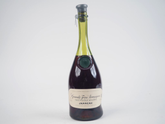 Vente aux enchères 1 BOUTEILLE ARMAGNAC GRANDE FINE "TRÈS VIELLE RÉSERVE" JANNEAU - BOUCH