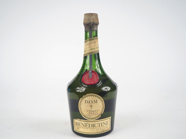 1 VIEILLE BOUTEILLE BENEDICTINE D.O.M 43% -  NIVEAU BAS
