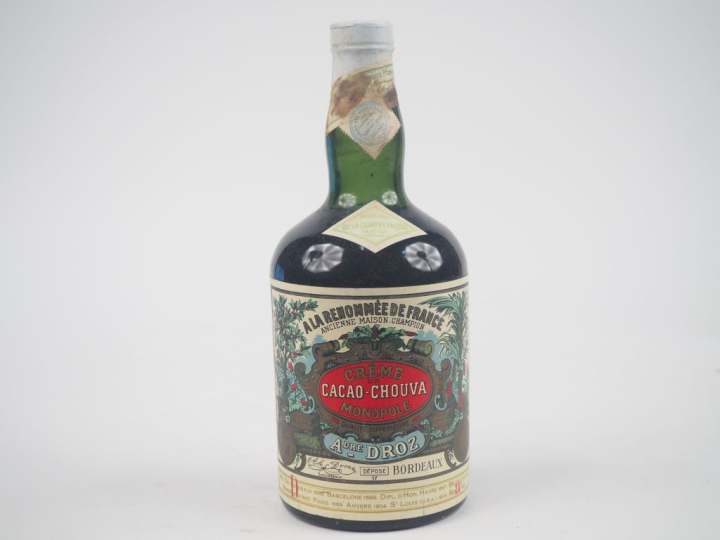 1 VIEILLE BOUTEILLE CRÈME DE CACAO CHOUVA