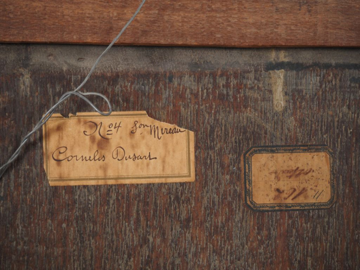 Cornelis DUSART (Haarlem, 1660 - 1704) (Attribué à) "La joueuse de vie