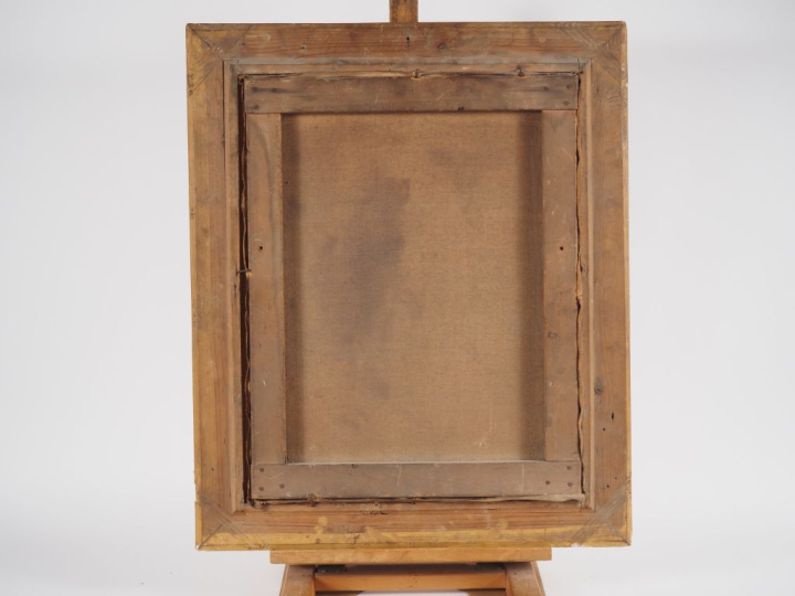 F. VIDALAT.  "portrait de jeune garçon" Huile sur toile, signée en bas