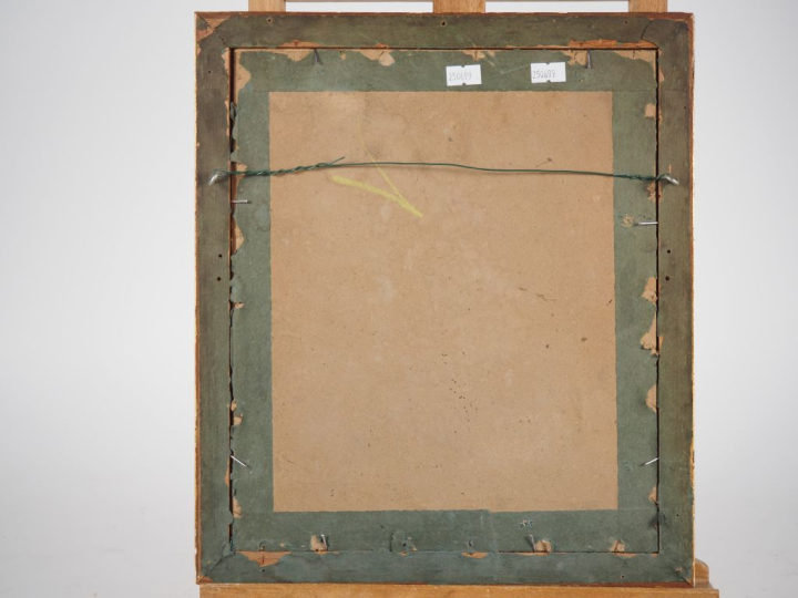 Théo FRAGRONARD. (attribué à) "Etude" Dessin au crayon Dim. À vue : 16