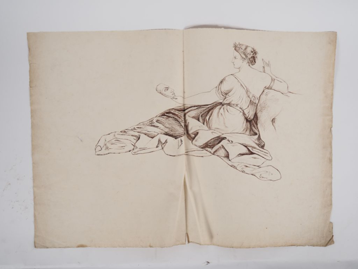 Portefolio : ensemble d'environ 110 dessins et 20 gravures.