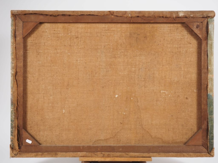 Ecole française XIXème.  "marine" Huile sur toile  Dim. 65 x 90 cm  (a