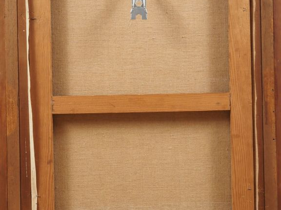 Francisco BAJEN.  "Le menuisier" Huile sur toile, signée en bas à droi