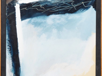 Vente aux enchères Frédéric BENRATH.  "Composition abstraite" Huile sur panneau, signée a