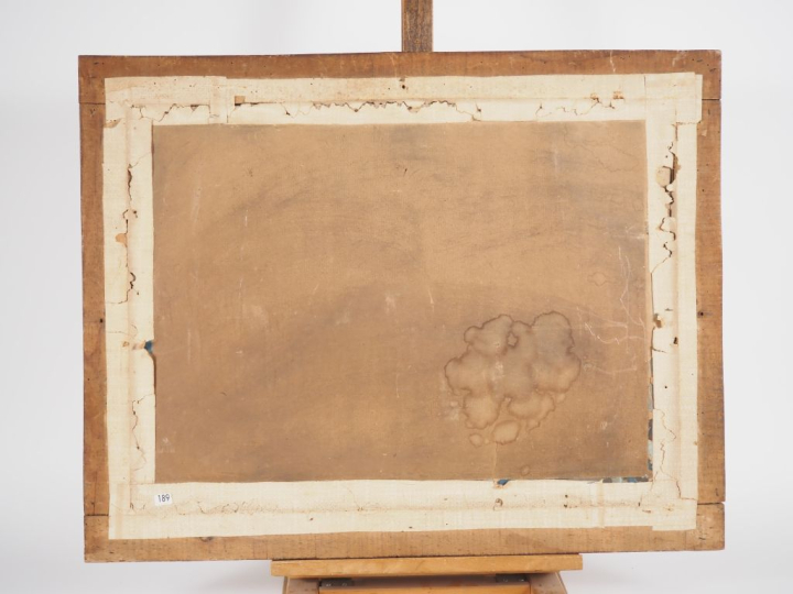 Aymé Michel CAILLETEAU.  "pêcheurs devant les Martigues" Pastel, signé