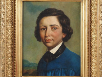 Vente aux enchères Jean Baptiste CHATIGNY.  Ecole française XIXème.  "portrait de jeune h