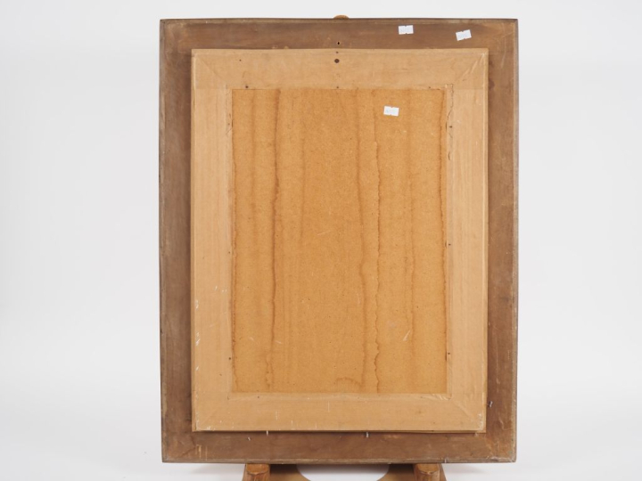 Léonor FINI. "le modèle" Aquarelle, signée en bas à droite  Dim. À vue