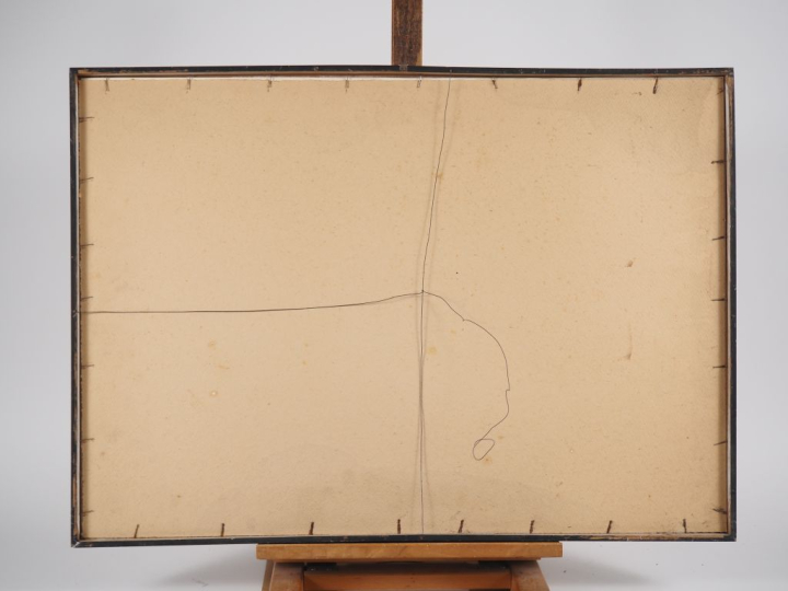 Franco FRANCINI.  "fleur" Lithographie ou pochoir signée en bas à droi