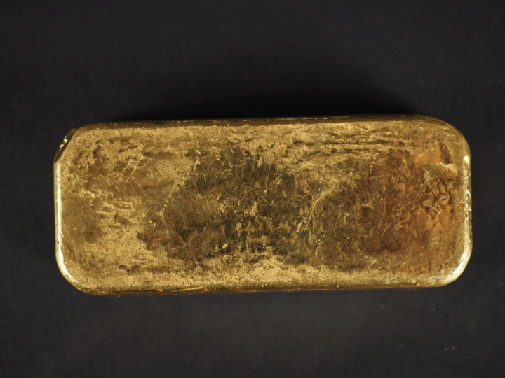 Lingot en or. Titre 995,9  Poids : 1000 g numéroté 450997 Vente sur dé