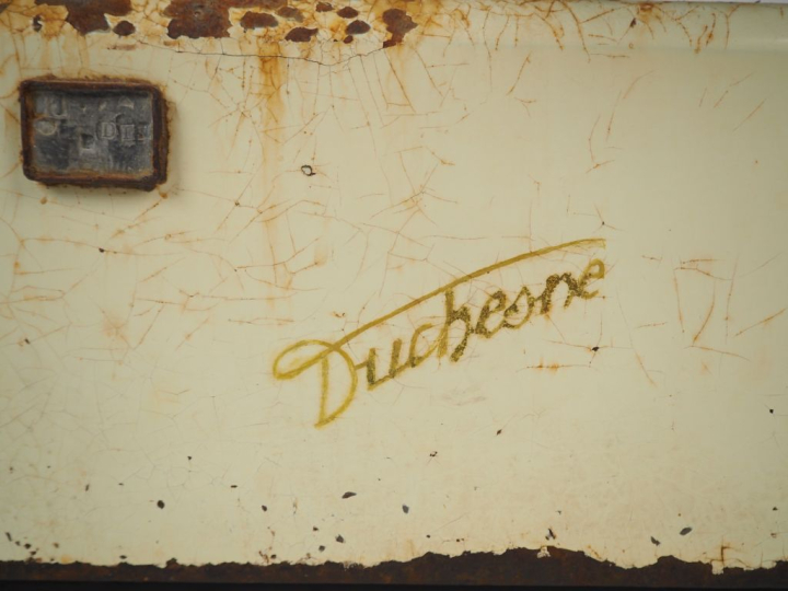 Balance de commerçant de marque Duchesne (mauvais état).