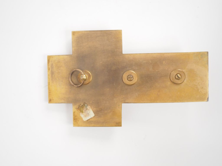 Passe-couloir Napoléon III en émaux cloisonnés à décor de fleurs. L. 4