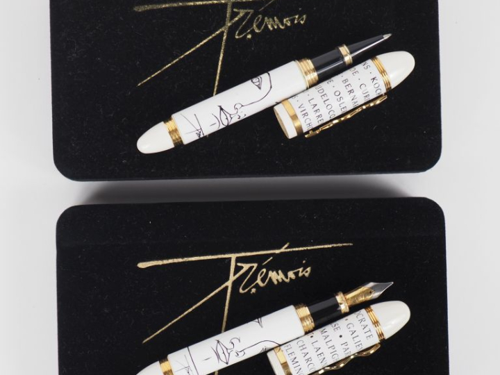 Pierre-Yves TREMOIS. Stylo plume et stylo bille "Himalaya", dans leur 