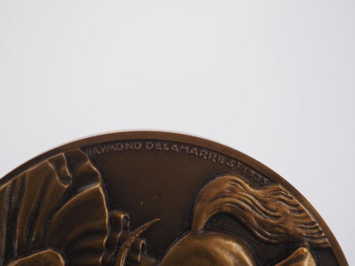 DELAMARRE. Médaille en bronze pour la Compagnie Générale Transatlantiq