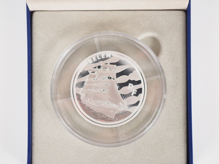 Médaille de la monnaie de Paris "Belem" 2016 en argent 950. Diam. 50 m