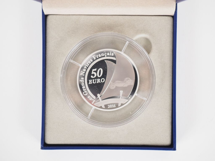 Médaille de la monnaie de Paris "Belem" 2016 en argent 950. Diam. 50 m