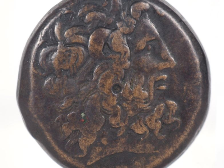 Royaume de Lagide, 247 - 222 Av J.C Pièce en bronze. Diam. 32 mm.