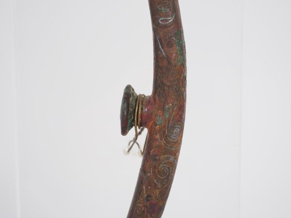 Chine des Han, IIIe s. av/apr. J.-C. Grande agrafe de ceinture en bron