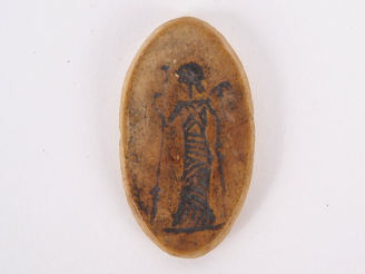 Vente aux enchères Intaille dans le goût antique. 3,5 cm. Expert : Jean-Sylvain Caillou, 