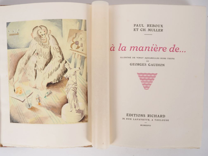 [GAUDION]. REBOUX (P.) - MULLER (Ch.). À LA MANIÈRE DE... Toulouse, Ri