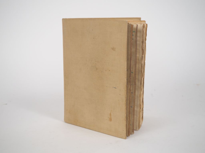 BOUSQUET (Joë). LE PASSEUR S’EST ENDORMI. Cahier in-4 toile gris clair
