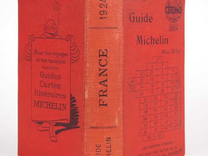 MICHELIN. Guide rouge 1924. (Petites accidents et frottements).