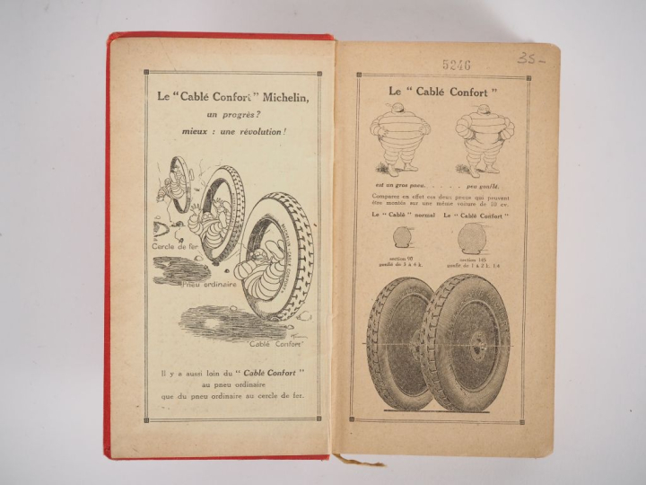 MICHELIN. Guide rouge 1924. (Petites accidents et frottements).