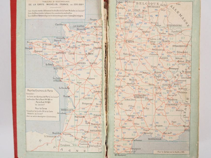 MICHELIN. Guide rouge 1928. (Accidents et frottements).