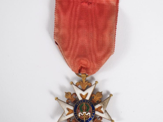 Vente aux enchères FRANCE  ORDRE ROYAL ET MILITAIRE DE SAINT-LOUIS Croix de chevalier d’é