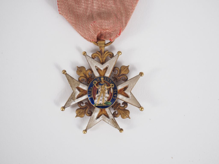 FRANCE  ORDRE ROYAL ET MILITAIRE DE SAINT-LOUIS Croix de chevalier d’é