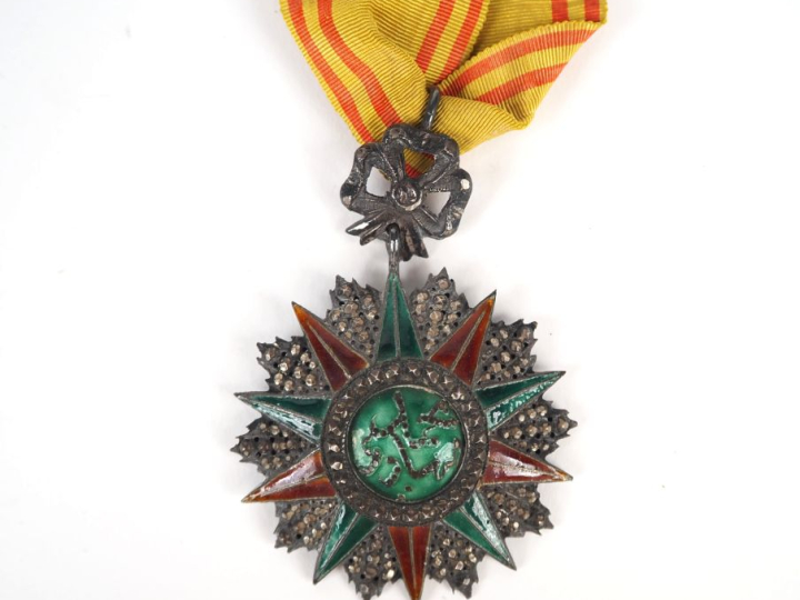 TUNISIE  ORDRE DU NICHAN IFTIKHAR  Etoile de commandeur au monogramme 