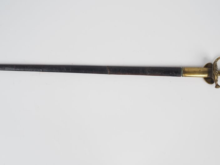 Épée de sous-officier de gendarmerie modèle 1872.  Monture en laiton, 