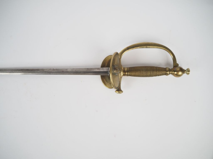 Épée de sous-officier du génie.  Fusée filigranée (postérieure). Montu