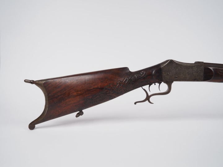 Carabine de tir système Martini.  Canon à pans cannelé. Boitier de cul