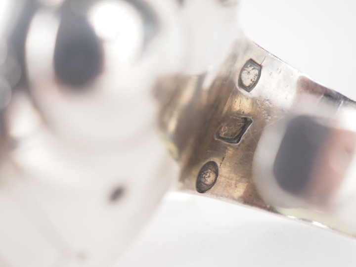 Taste-vin Restauration en argent 800, poinçon Vieillard 2e titre de pr