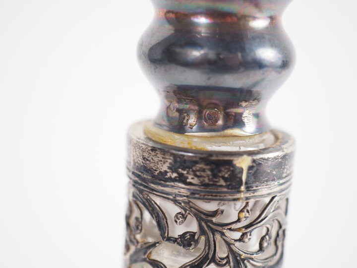 Service à liqueur de style Art Nouveau en argent 925, poinçon Minerve,