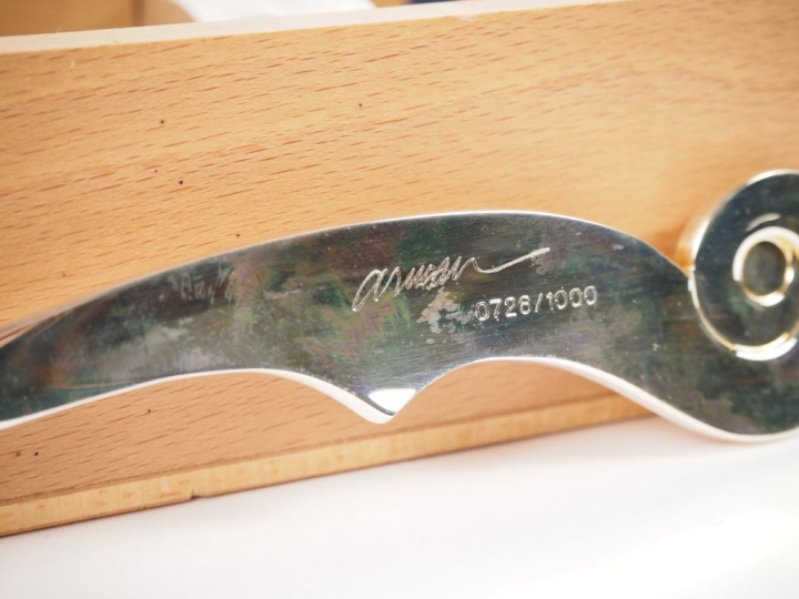 Arman pour Guy DEGRENNE.  Coffret de 3 pièces à servir "Musique de tab