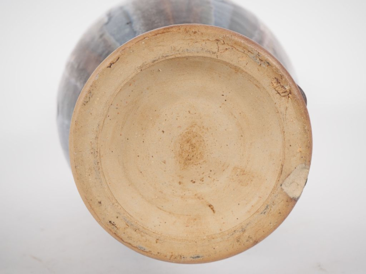 DENBAC.  Vase 1900 en grès flammé (égrenure sous la base) H. 34 cm