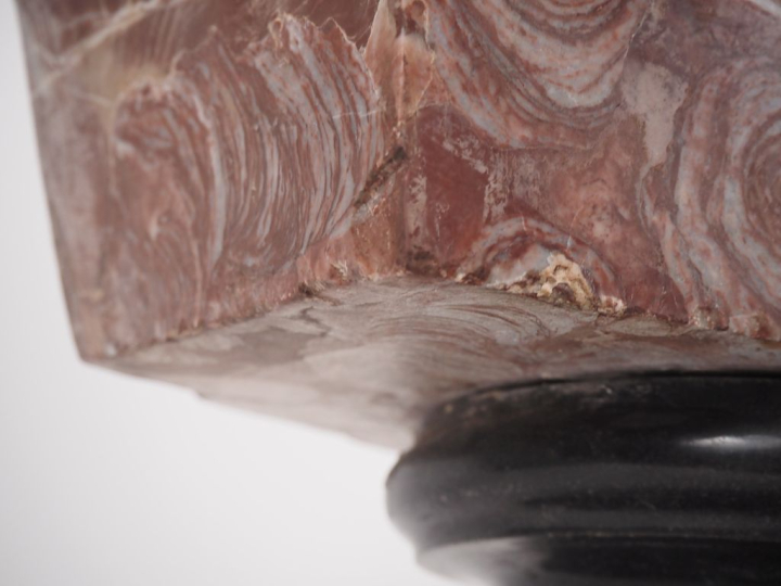 Ecole française d'après l'antique.  "Buste d'empereur romain" Sculptur