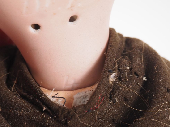 Poupée DEP Simon et Halbig, tête porcelaine, yeux basculants bleus, bo