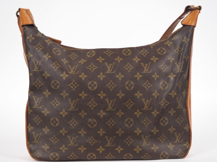 LOUIS VUITTON Sac (c 1975) avec bandoulière en toile enduite monogramé