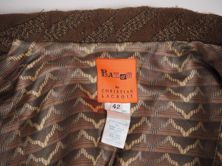 BAZAR de Christian LACROIX Veste rayée en acetate, laine (15%) et acry