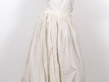 DOLCE   GABANNA Robe bustier blanche en polyamide et nylon.  Le bustie