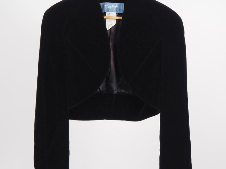 Thierry MUGLER, Paris Boléro en coton (100%) imitant le velours de cou