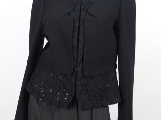 Vente aux enchères CLASS Roberto CAVALLII Veste de femme cintrée  en laine noir (80%), po