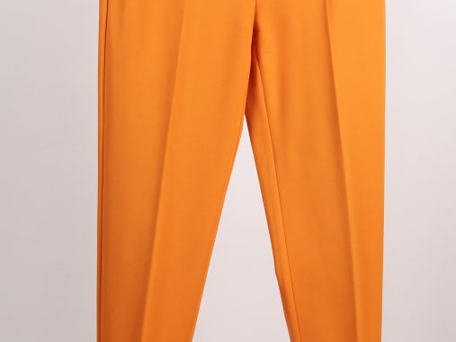 PINKO Pantalon cigarette en viscose, polyamide et elastane orange.  De
