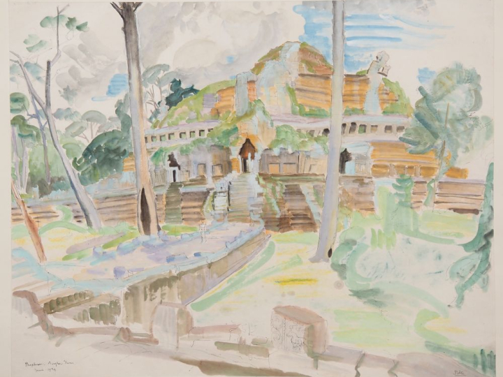 Louis Robert BATE (1898-1948, grand prix de l'Indochine en 1938). "Vue