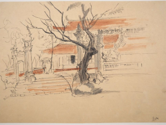 Vente aux enchères Louis Robert BATE (1898-1948, grand prix de l'Indochine en 1938). "Pay